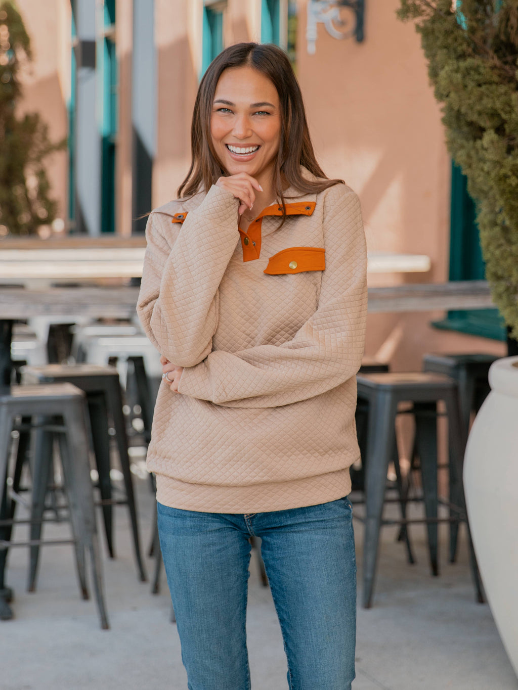 Kennedy Quilted Pullover
