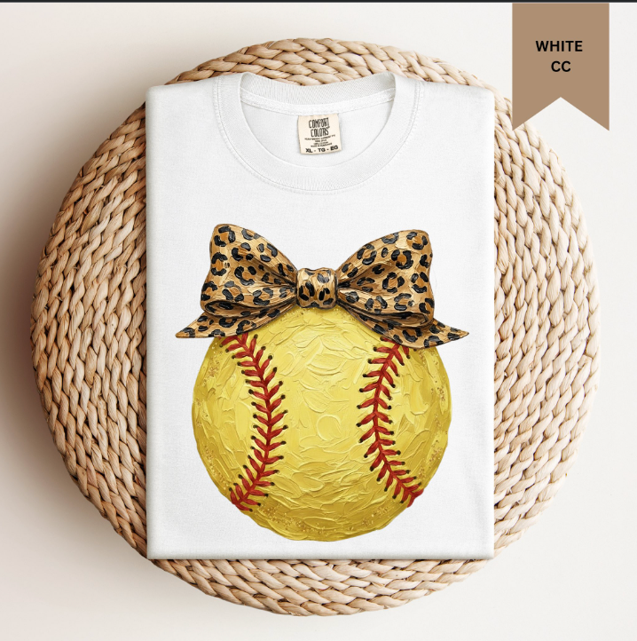 Baseball Drop - Painted Softball Tee.
